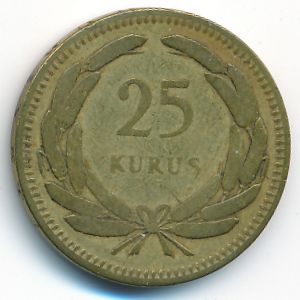 Турция, 25 куруш (1948 г.)