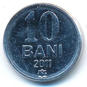 Moldova, 10 bani, 2011