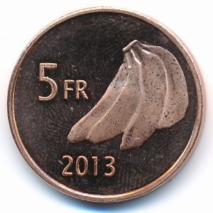 Katanga., 5 francs, 2013