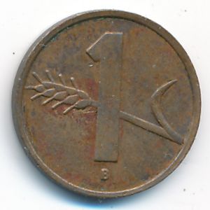 Switzerland, 1 rappen, 1951