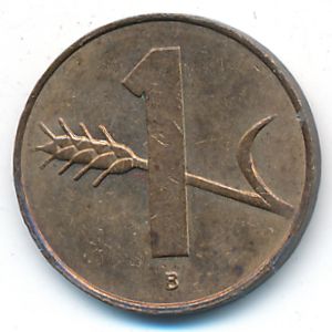 Швейцария, 1 раппен (1966 г.)