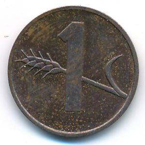 Switzerland, 1 rappen, 1983