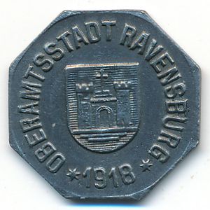 Равенсбург., 10 пфеннигов (1918 г.)