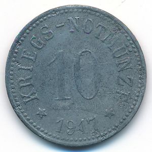 Райхенхалль., 10 пфеннигов (1917 г.)