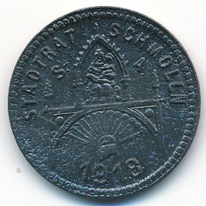 Шмёльн., 10 пфеннигов (1918 г.)