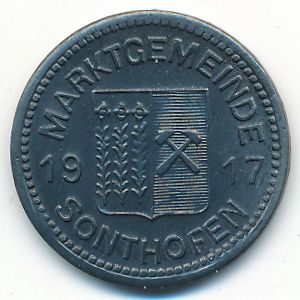 Зонтхофен., 10 пфеннигов (1917 г.)