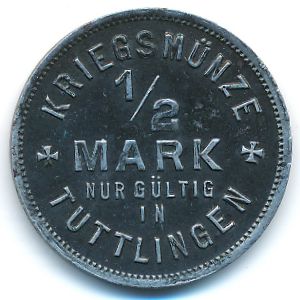 Тутлинген., 1/2 марки (1918 г.)