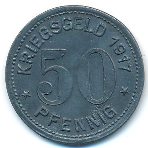 Вальд., 50 пфеннигов (1917 г.)