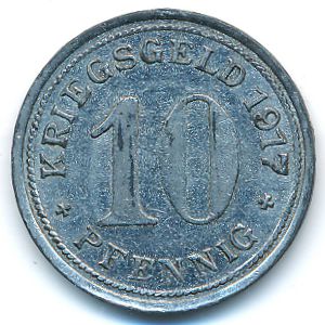 Ваттеншайд., 10 пфеннигов (1917 г.)