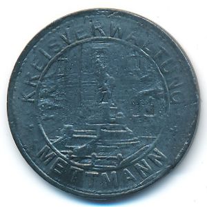 Меттманн., 10 пфеннигов (1917 г.)