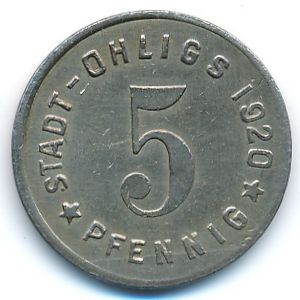 , 5 пфеннигов, 1920