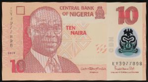 Нигерия, 10 найра (2019 г.)