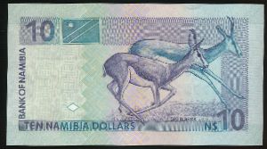 Намибия, 10 долларов (2001 г.)