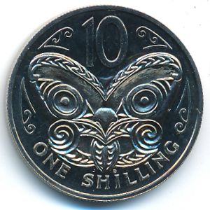 Новая Зеландия, 10 центов (1968 г.)
