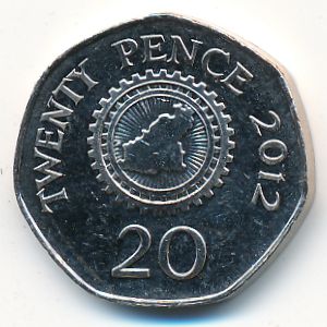Guernsey, 20 pence, 2012