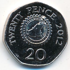 Гернси, 20 пенсов (2012 г.)
