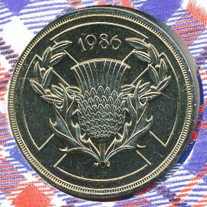 Великобритания, 2 фунта (1986 г.)