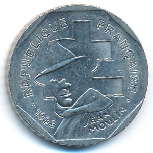 Франция, 2 франка (1993 г.)