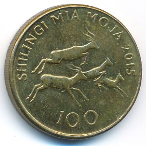 Танзания, 100 шиллингов (2015 г.)