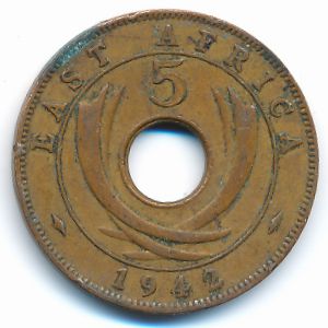 Восточная Африка, 5 центов (1942 г.)
