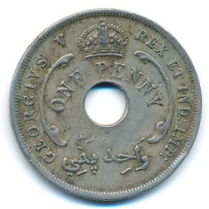 Британская Западная Африка, 1 пенни (1920 г.)