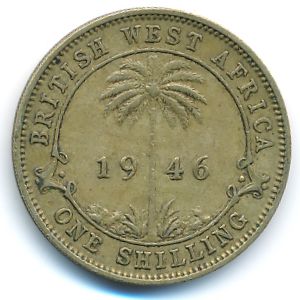 Британская Западная Африка, 1 шиллинг (1946 г.)