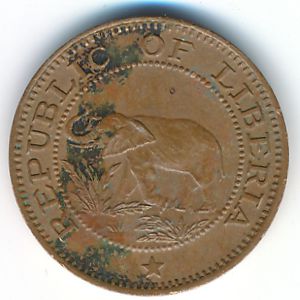 Liberia, 1 cent, 1984