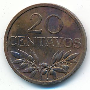 Португалия, 20 сентаво (1971 г.)