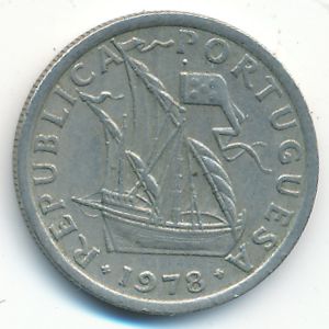 Португалия, 2,5 эскудо (1978 г.)