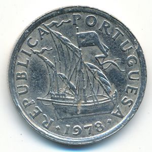 Португалия, 2,5 эскудо (1978 г.)