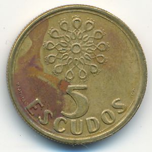 Португалия, 5 эскудо (2000 г.)