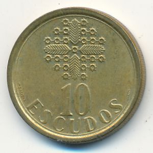 Португалия, 10 эскудо (1991 г.)