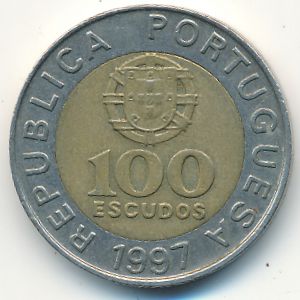 Португалия, 100 эскудо (1997 г.)