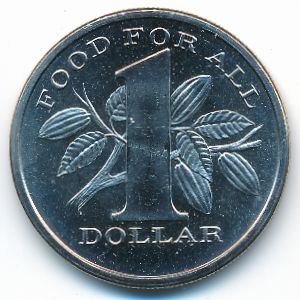 Trinidad & Tobago, 1 dollar, 1969