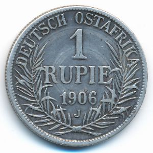 Немецкая Африка, 1 рупия (1906 г.)