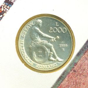 Италия, 2000 лир (1999 г.)