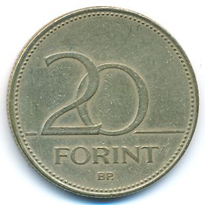 Венгрия, 20 форинтов (1994 г.)