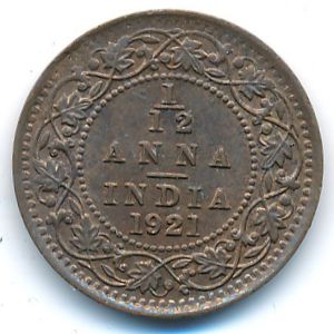 British West Indies, 1/12 anna, 1921