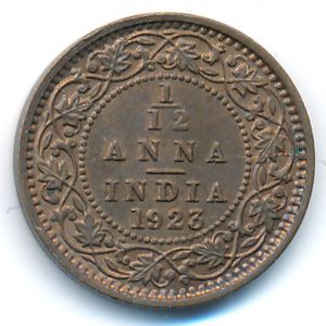 British West Indies, 1/12 anna, 1923
