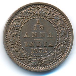 British West Indies, 1/12 anna, 1932
