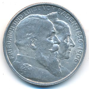 Баден, 2 марки (1906 г.)