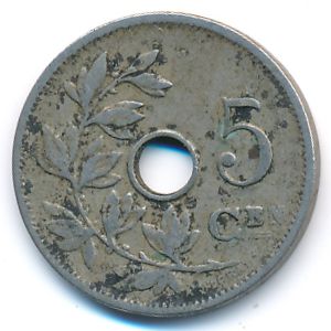 Бельгия, 5 сентим (1906 г.)