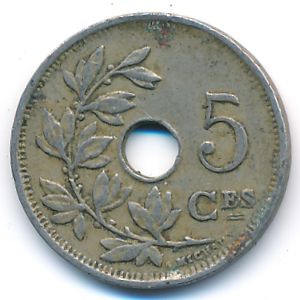 Бельгия, 5 сентим (1923 г.)