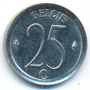 Belgium, 25 centimes, 1971
