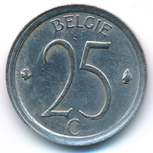 Бельгия, 25 сентим (1974 г.)