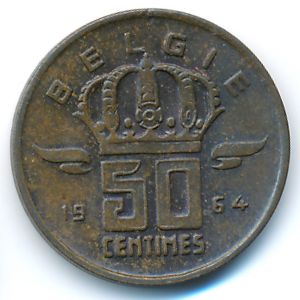 Бельгия, 50 сентим (1964 г.)