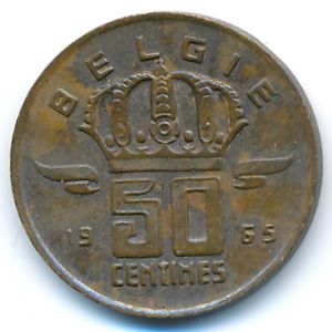 Бельгия, 50 сентим (1965 г.)