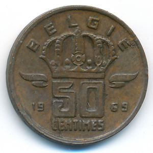 Бельгия, 50 сентим (1969 г.)
