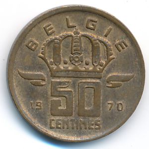 Бельгия, 50 сентим (1970 г.)