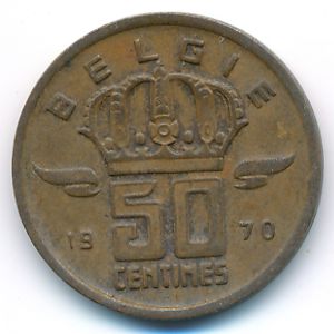 Бельгия, 50 сентим (1970 г.)